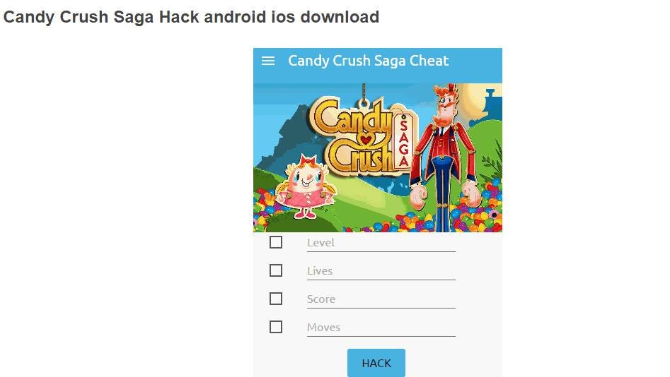 Candy Crush Hack Iphone Download