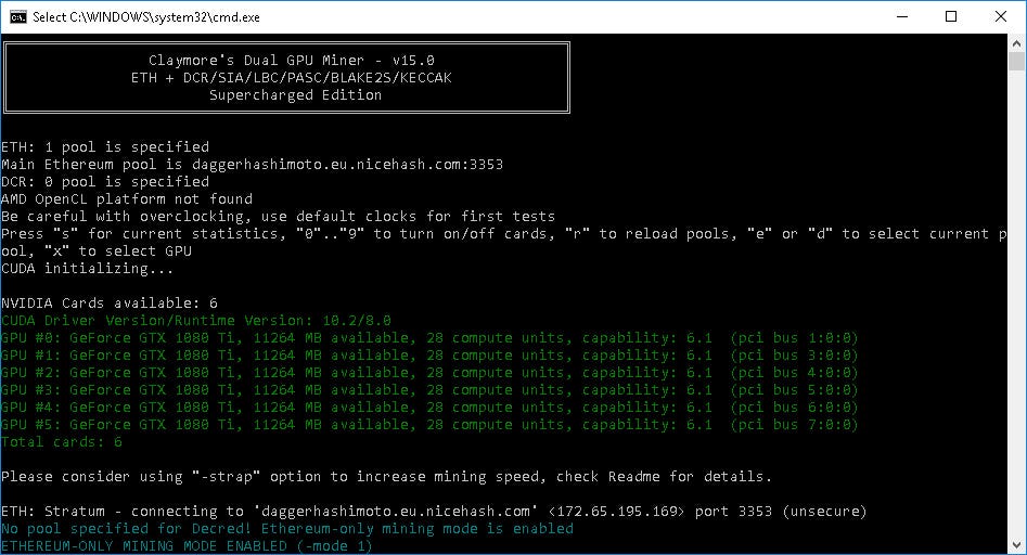 Claymore ethereum dual miner update linux 0.0019517 btc ? ??????