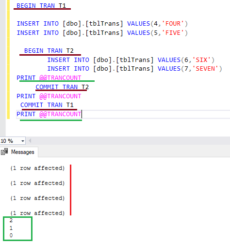 Transactions in SQL Server. Transaction - A transaction is a group ...
