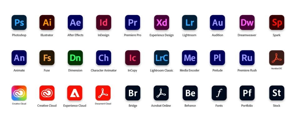 All Adobe Apps Explained Quickly. You would surely be not knowing all of… |  by Sapient Prince | Technology Hits | Medium