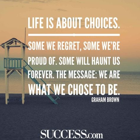 life is about choices meaning