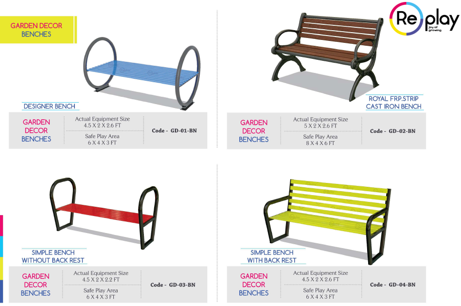 Garden Benches At Affordable Prices For Parks Playgrounds