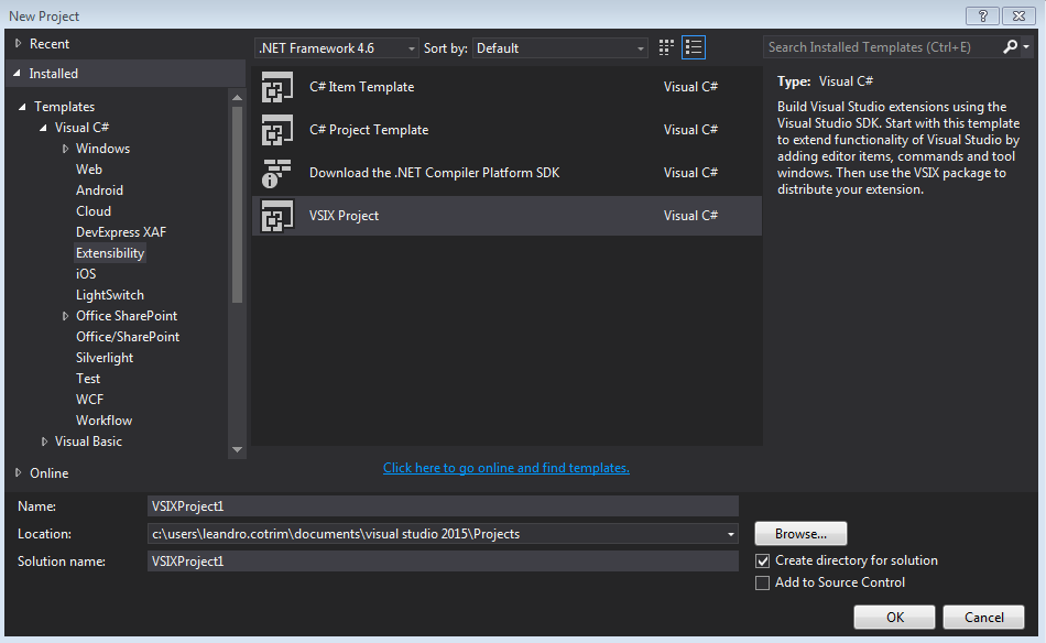 Extension para visual studio vsix by leandro macedo cotrim medium