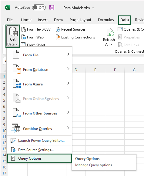 excel queries and connections rows loaded 1 errror