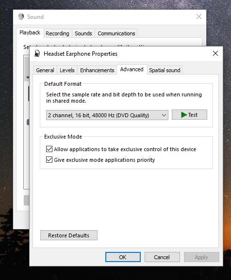 setting hyperx cloud 2