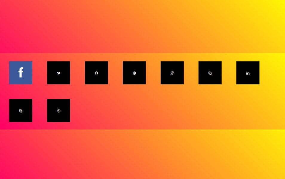 free icon css hover effects