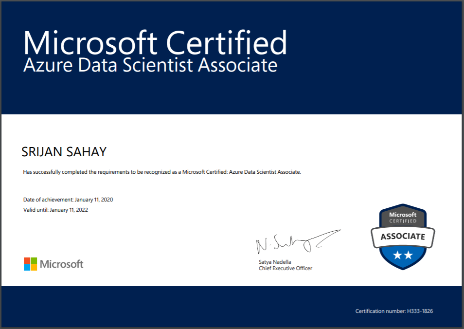 Self Study Guide To Clear Microsoft Azure Certification Dp 100 Designing And Implementing A Data Science Solution On Azure By Srijan Sahay Medium