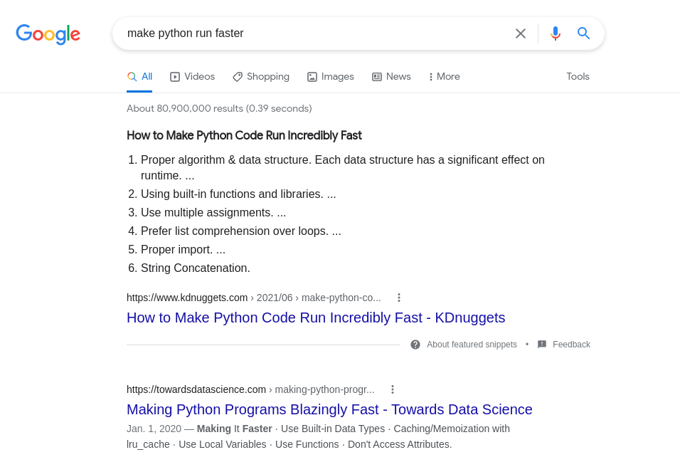 Make Python Run Faster: A Machine Learning Perspective | by DataCan ...