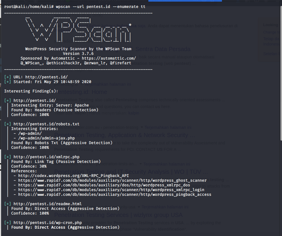 Scan WordPress Vulnerability with WPScan | by Hengky Sanjaya | Hengky  Sanjaya Blog | Medium