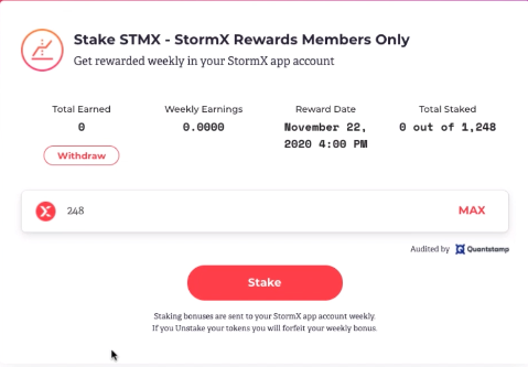 Stormx Staking Walkthrough Today Is The Day You Can Start Staking By Tinooh Stormx