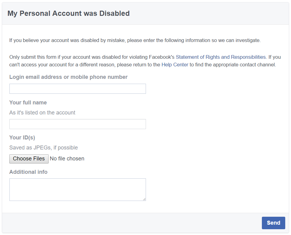 When Facebook Disables Your Account, What Are Your Options? Appeal,  Litigation, and Going Public | by David W. Angel | Medium