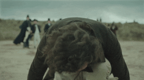 Jonathan Strange pulling magic from the sand