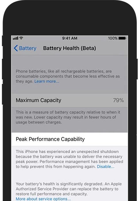 iOS 11.3 Beta Release: Information on Improving Battery Health | by  Mobileappdaily | Medium