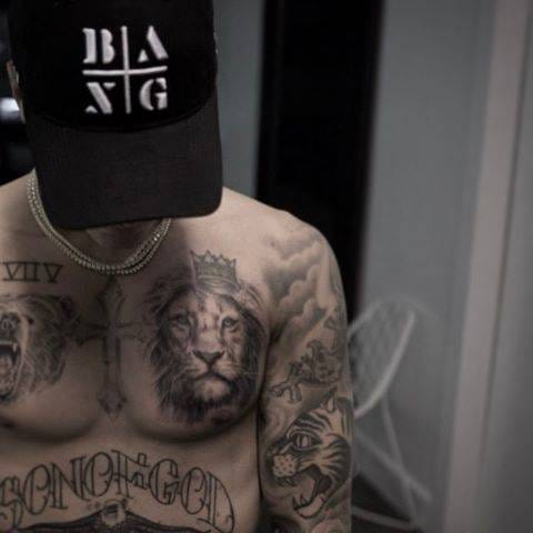 Justin Bieber Estrena Un Feroz Tatuaje By Tatuajes De Famosos Medium