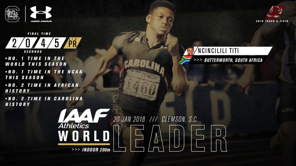 TITI TAKES INDOOR 200M WORLD LEAD AFTER HISTORIC WEEKEND PERFORMANCE