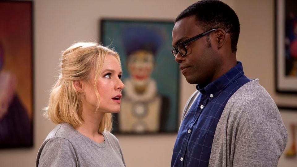 Chidi, Eleanor, e os paradoxos de The Good Place - Thamires Mattos ...