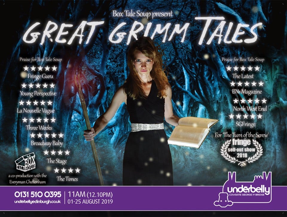 Great Grimm Tales — Box Tale Soup (Edinburgh Fringe) | by Les Rats Des  Planches | Medium
