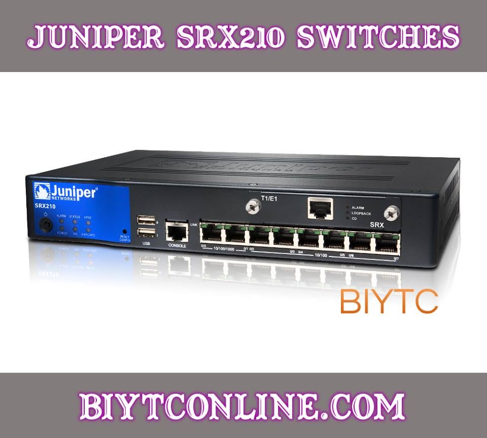 JUNIPER SRX210 SERVICES GATEWAY SWITCHES by Biytc Online Medium