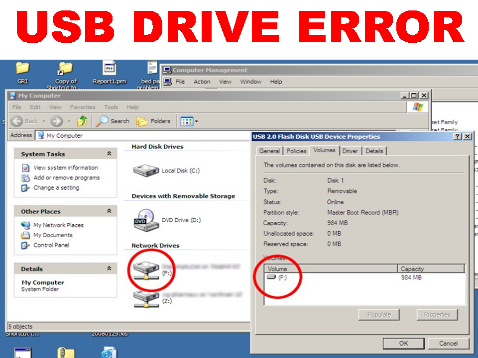 Reasons behind Errors in USB Drive and How to Fix It