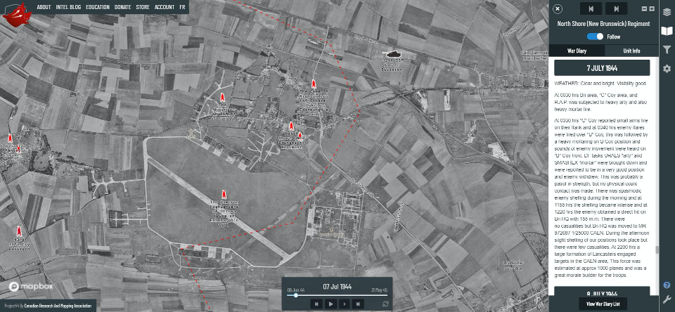 Project ’44. Digitizing WWII histories | by Mapbox | maps for developers