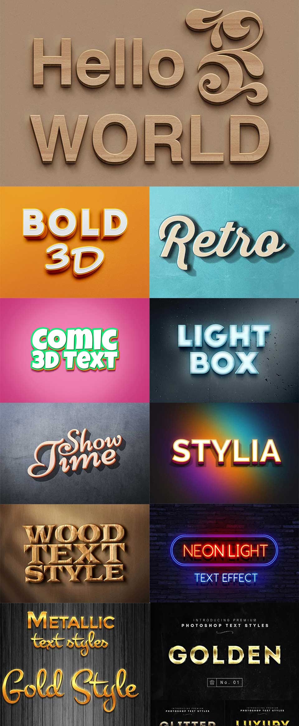 49+ Best Free Text Effects by Graphiceat Medium