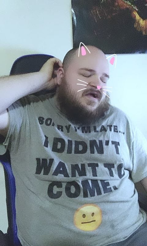 Jimmy Misner Jr. with snapchat bunny ears and whiskers
