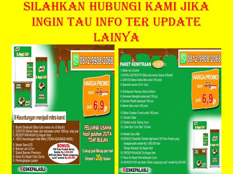 Untungnya Sangat Wow Wa 081299082068 Paket Usaha Es