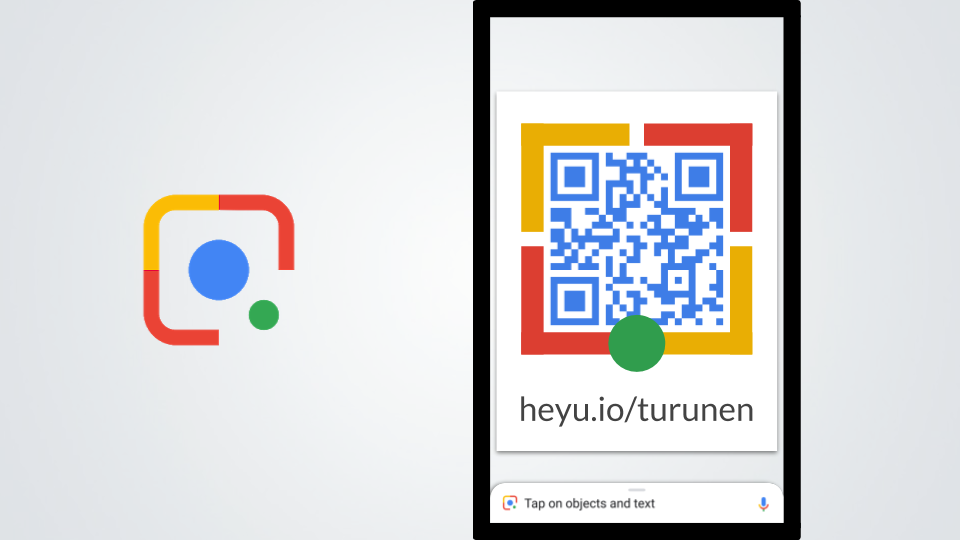 Scan QR codes by Google Lens. Based on artificial intelligence, the