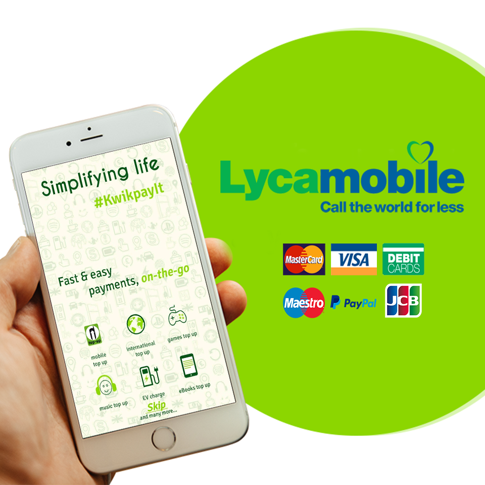 Lyca Top Up With PayPal, MasterCard, VISA, Maestro, JCB, Debit Card | by  Kwikpay Topup | Medium