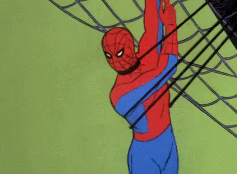skills to look for in a Senior Developer giph spiderman