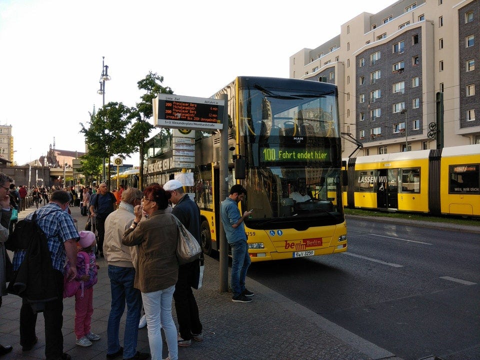 Small UX-Thinking about a Bus-Stop in Berlin Alexanderplatz | by Marcel  Krug | Medium