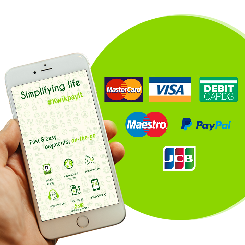 Topup With Paypal Visa Mastercard Jcb Maestro Debit Card By Kwikpay Topup Medium