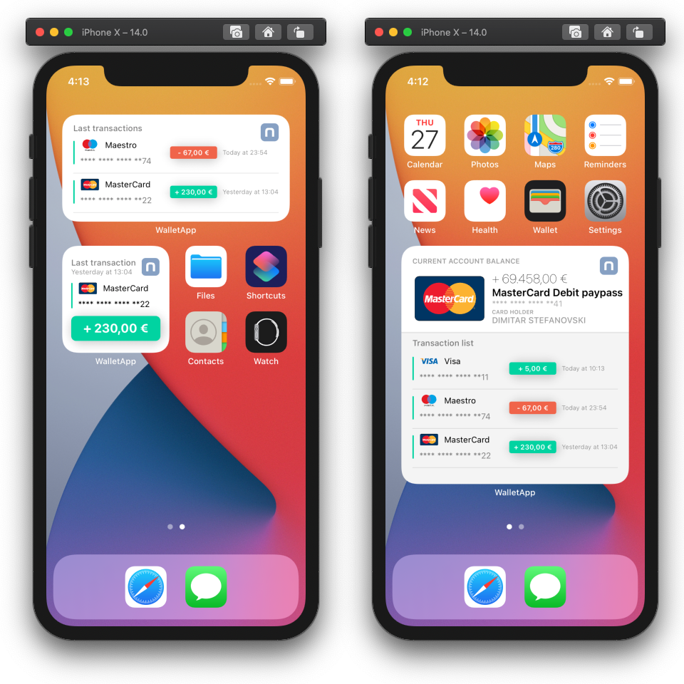 Creating an iOS Widget for your Wallet app | by Dimitar Stefanovski |  Netcetera Tech Blog