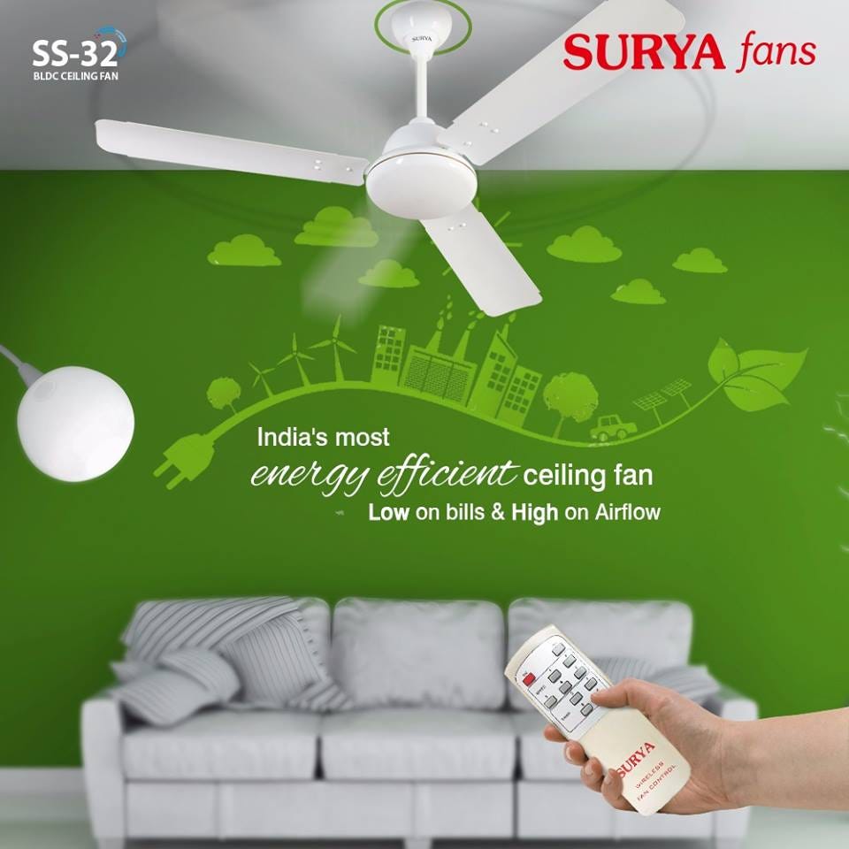 Surya Bldc Fan Ss 32 Energy Saving Ceiling Fans Pradeep