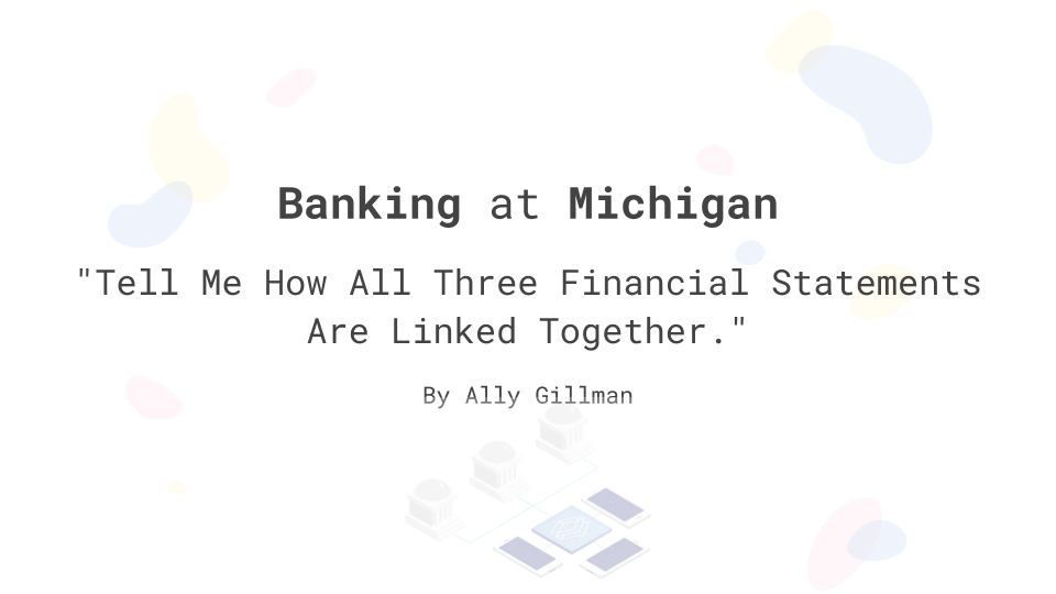 tell me how all three financial statements are linked together by ally gillman banking at michigan medium projected balance sheet profit and loss ytd