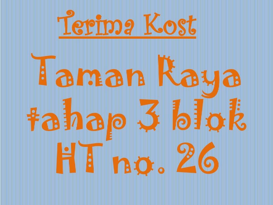 Kost Batam Olx Taman Raya 3 Ht 26 Kost Batam Centre Taman Raya 3