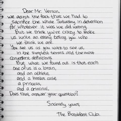 Image result for brian's essay from the breakfast club