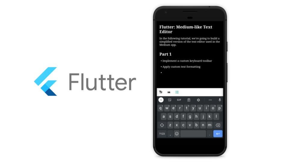 Flutter: Medium-like Text Editor