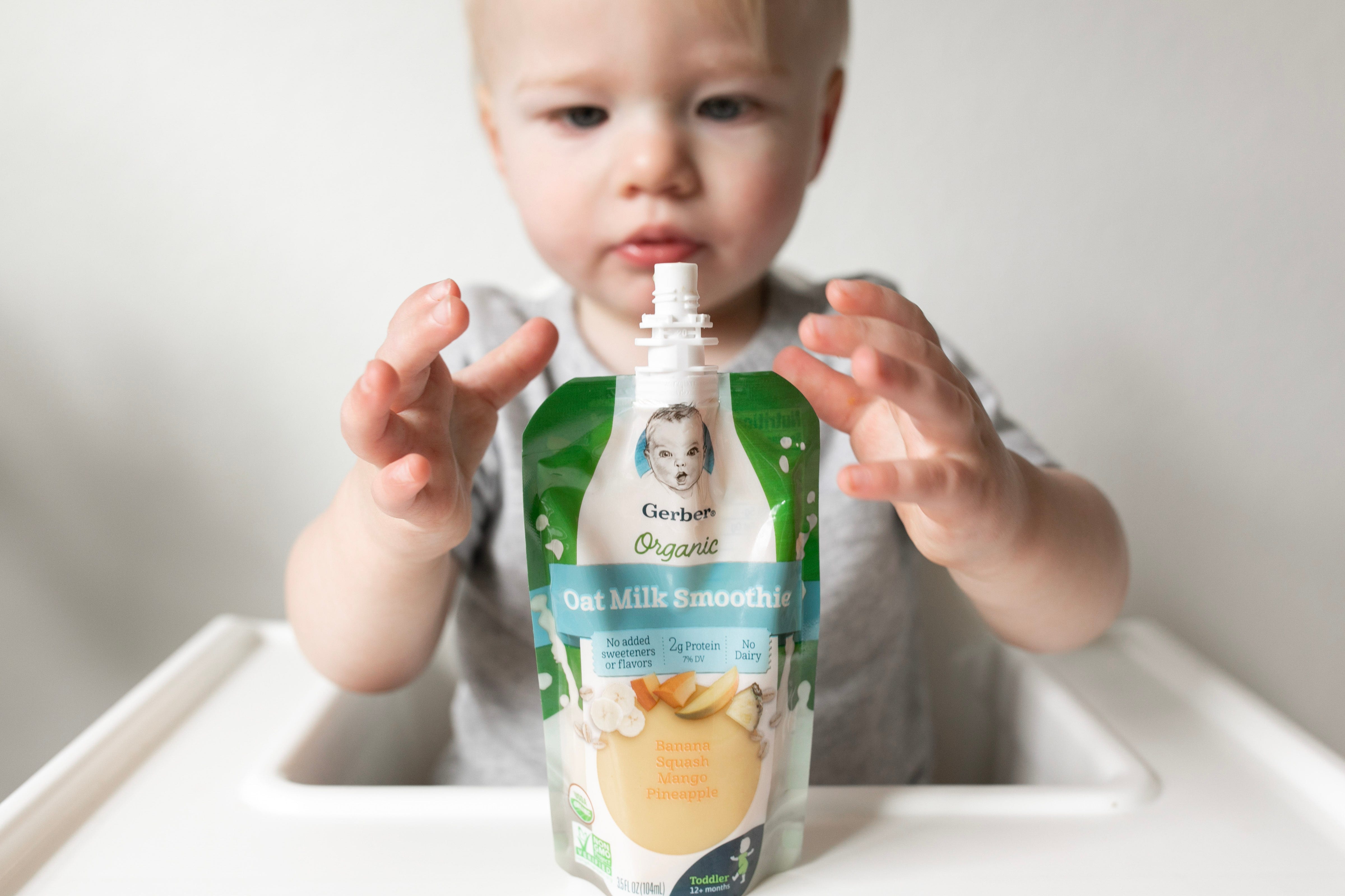 gerber organic oat milk smoothie