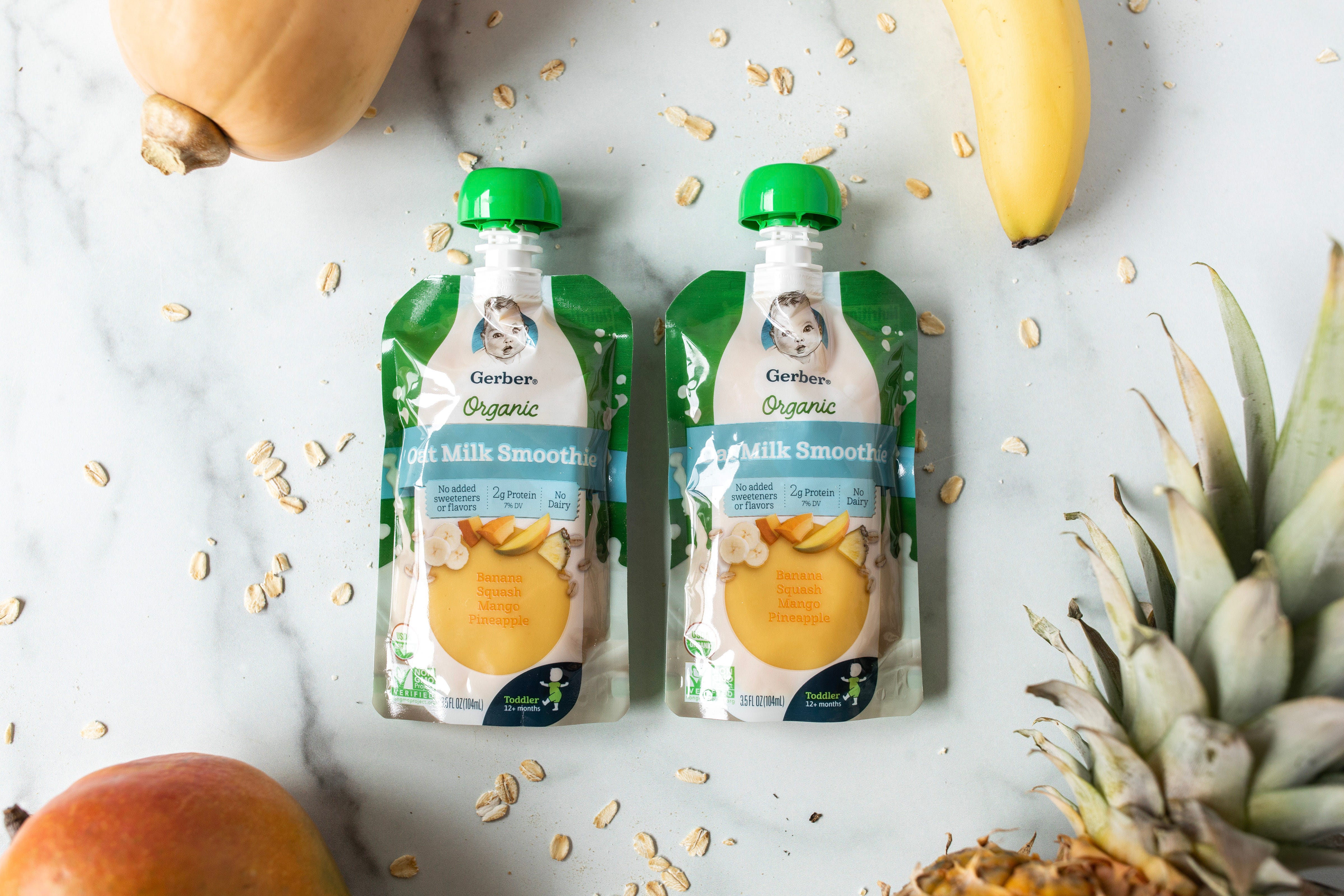 gerber organic oat milk smoothie