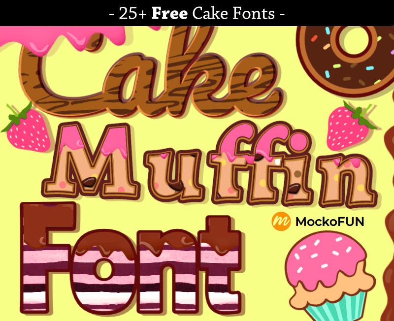 Cake fonts