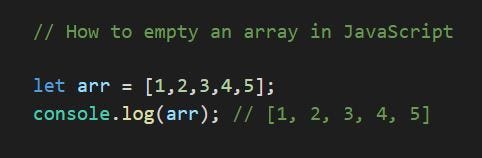 How to empty an array in JavaScript | by Deepak Maddheshiya | Medium