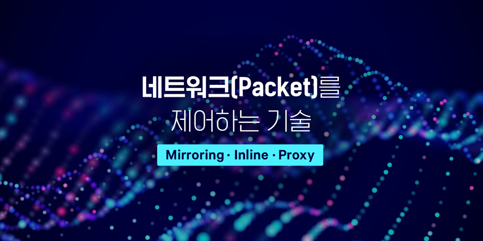 네트워크(Packet)를 제어하는 기술 (Mirroring / Inline / Proxy)