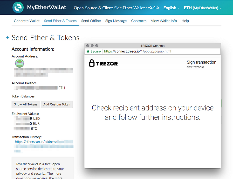 Trezor Integration With Myetherwallet Trezor Blog - 