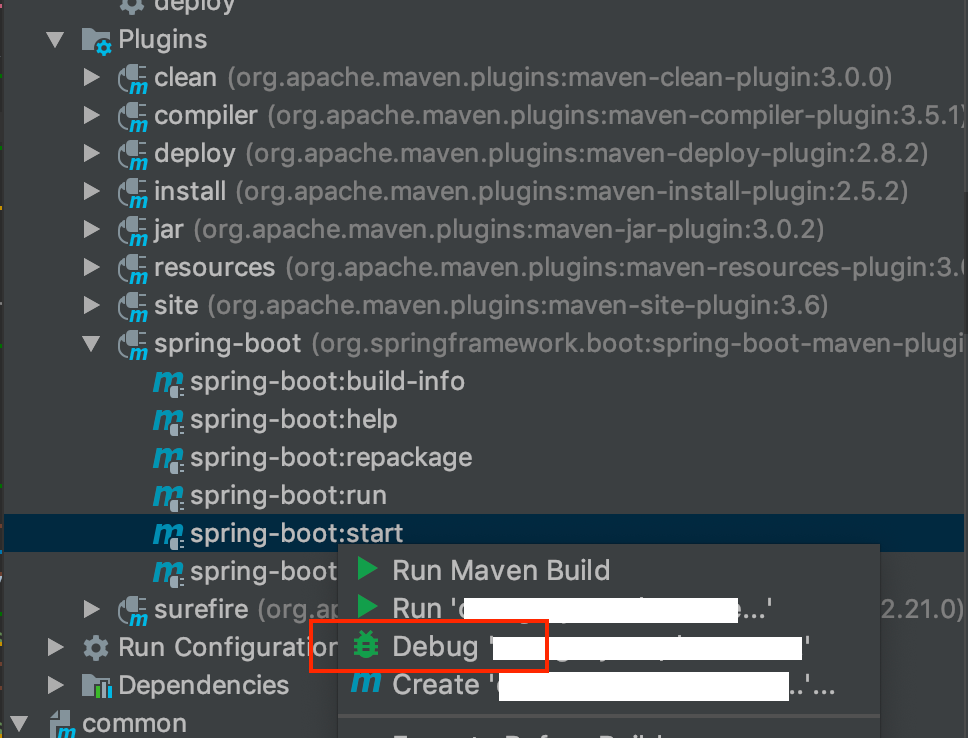 Spring Boot Maven plugin overrides 