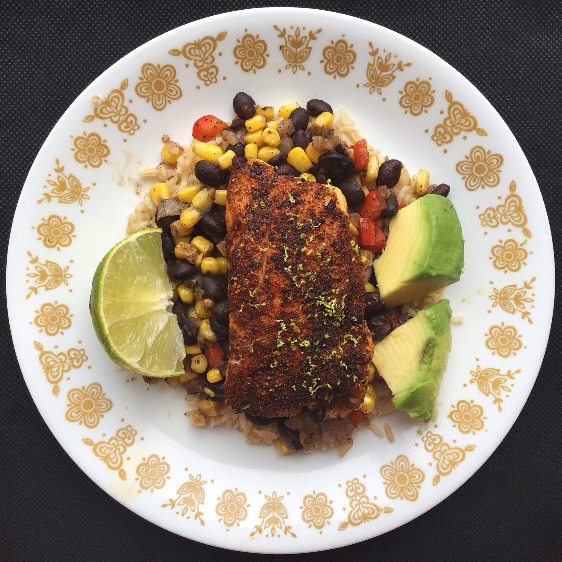 Recipe 23 Blackened Tilapia Bowls by Sarah Charles Cooking With
