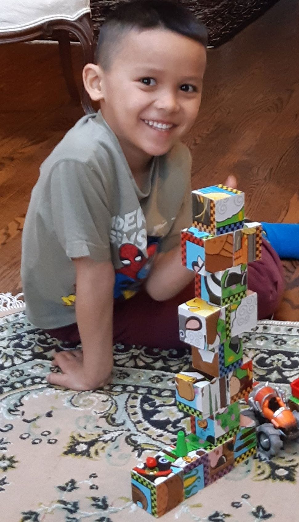 The Delight of Stacking Blocks and Knocking them Down by Jim Mason