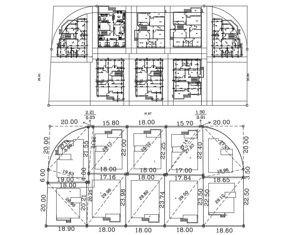 Housing Master Plan Design Autocad Drawing Cadbull Com Medium