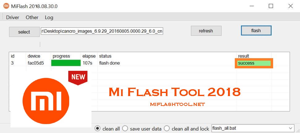 mi flash tool 32 bit