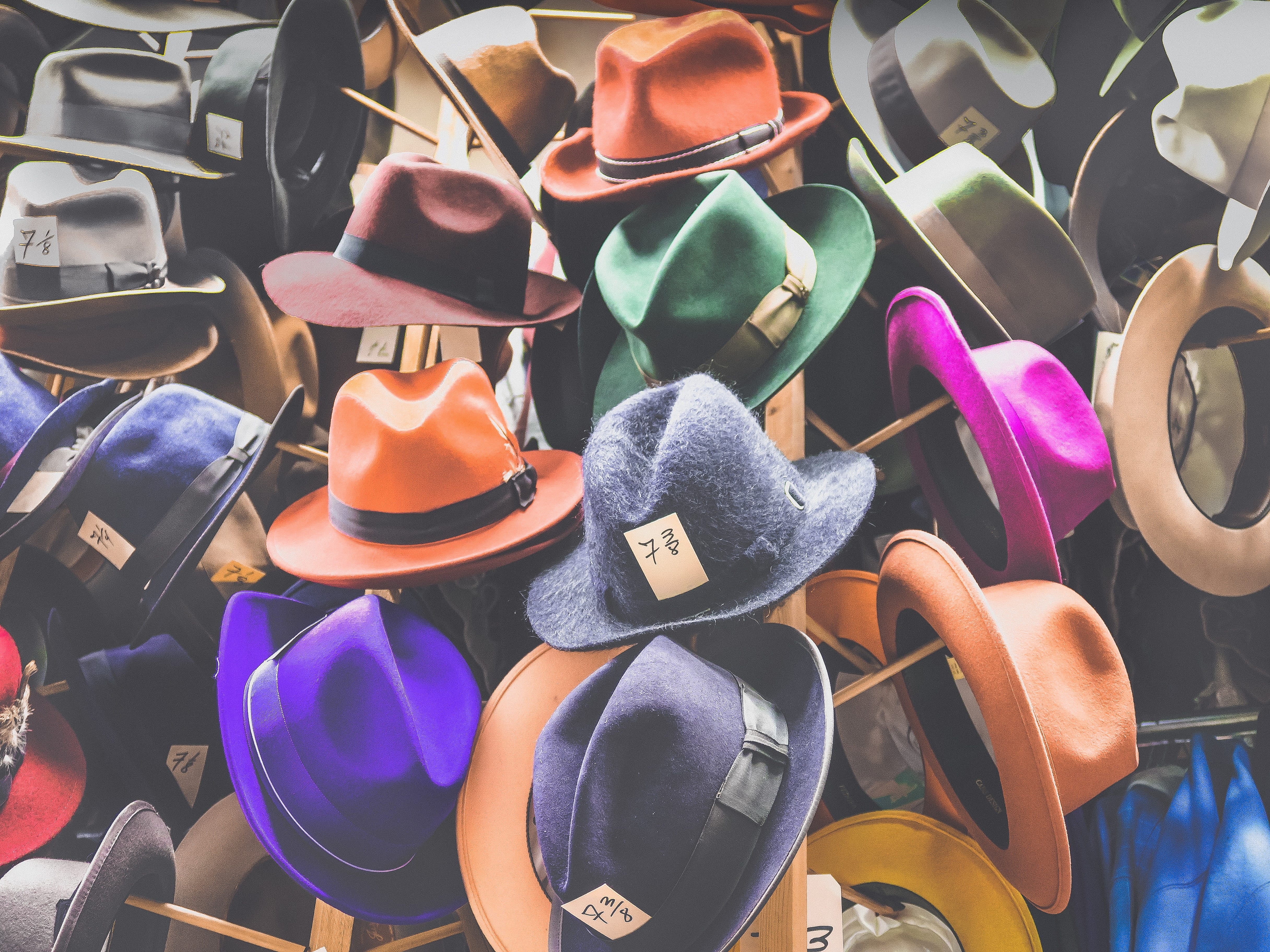 coloured hats